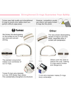 Tumaz 8ft Premium Physical Therapy Yoga Fitness Strap