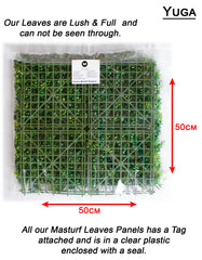 Masturf Premium Yuga 50 x 50cm Faux Leaves UV Resistant Panel