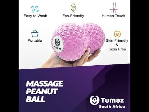Tumaz Care PB022 Peanut Massage Ball for Myofascial Pain, Deep Tissue and Muscle Knots
